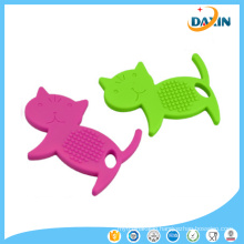 Newly Fashion Cat Shaped Food-Grade Teether Silicone Teether for Baby